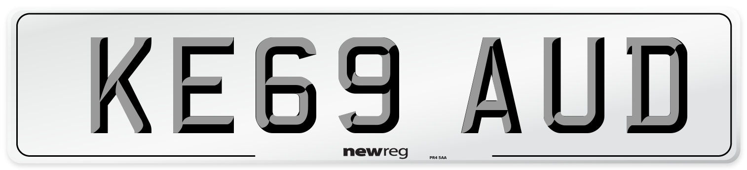 KE69 AUD Number Plate from New Reg